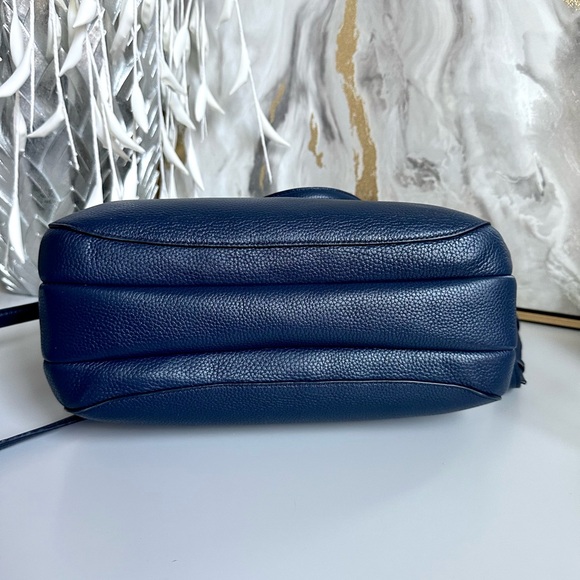 EUC TORY BURCH RARE MASON TRIPLE-COMPARTMENT SATCHEL with COA - Picture 13 of 15